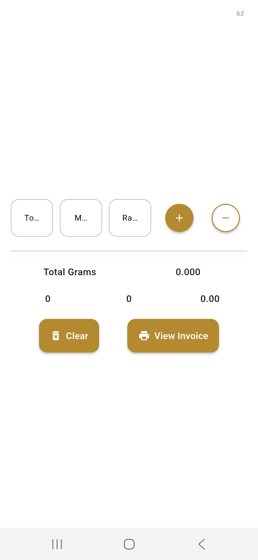 Gold Calculator professional jewellery invoice history