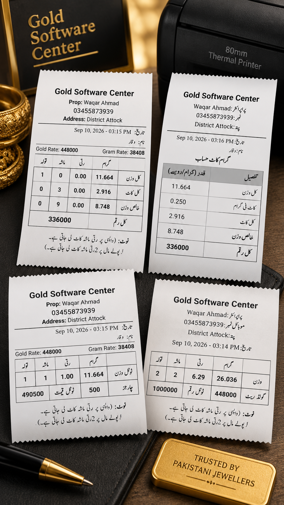 Professional Invoices Feature for Pakistani Jewellers